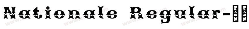 Nationale Regular字体转换